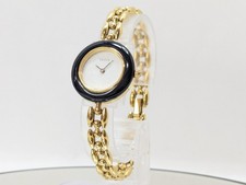 GUCCI Change Bezel 11/12.2 Watch Quartz Gold Women's Working Authentic