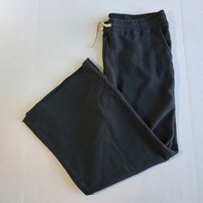 Marine Layer Saturday Sweatpants Mens XL 38x30 Black Straight Wide Drawstring