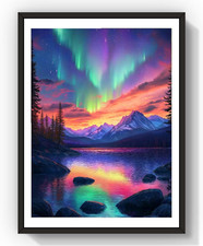 5D Diamond Art Kit for Adults 12x16" Full Drill DIY Flower Landscape Gem Paint