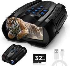 4K Night Vision Goggles, Binoculars with Camera, 3.5" HD 32GB NEW -See Box 