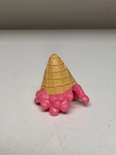 LPS Ice Cream Hat Accessory Pink Strawberry Cow Littlest Pet Shop Hasbro LPSA