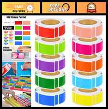3000 PCS Color Coding Stickers - 10 Rolls, Self-Adhesive Labels, 10 Colors for O