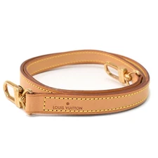 Louis Vuitton Shoulder Strap Bag Accessory Small Items Natural Leather Beige x G