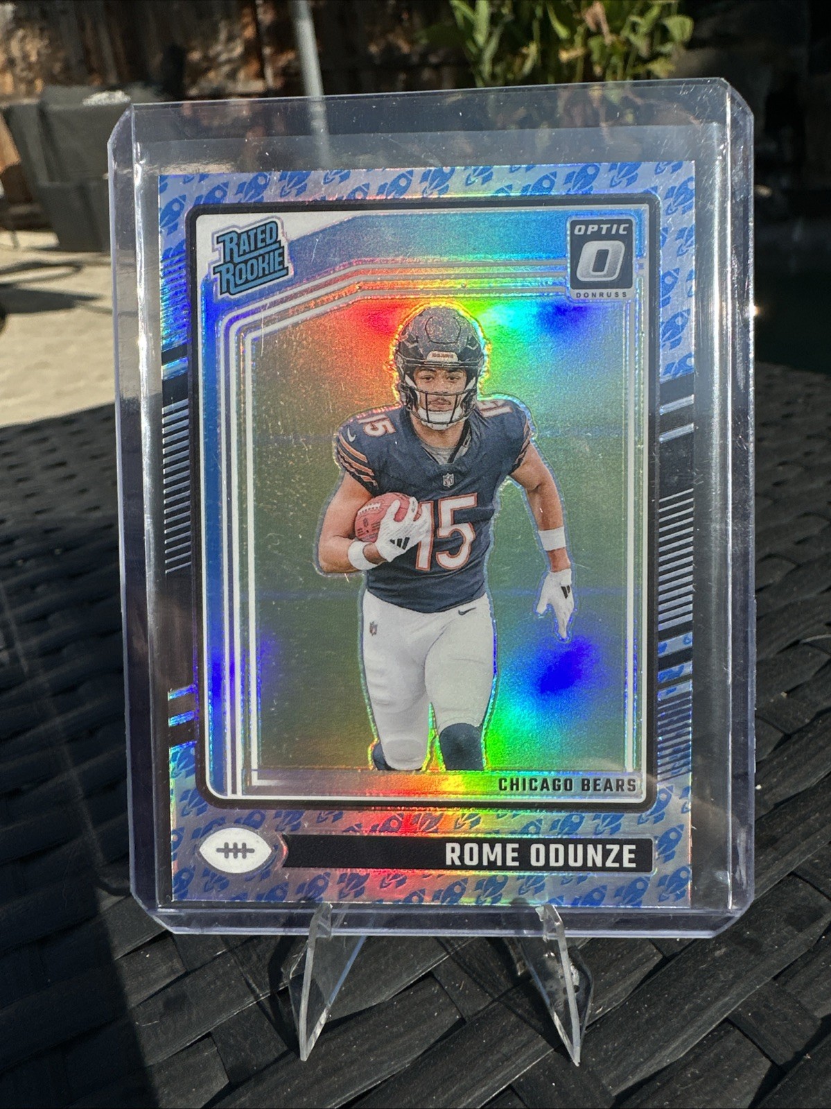 2024 Panini Donruss Optic - Rated Rookie Rome Odunze #286 Rocket Prizm (RC)