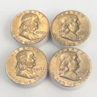 Franklin Half Dollar (4) Silver Coin Lot $2 FV