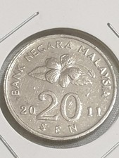 20 Sen 2011 Malaysia Coin
