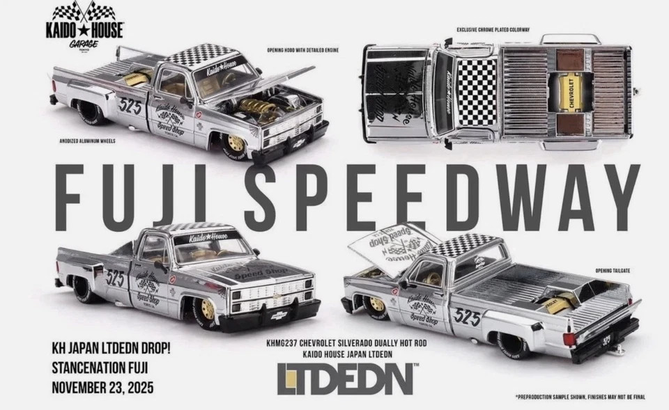 KAIDO House LTDEDN Chrome Silverado Dually Hot Rod Fuji Speedway