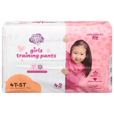 Always My Baby Girls 4T-5T Training Pants Up to 38+ lb 42 ct pkg (34C)