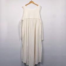 NWT Free People Cotton Lace Embroidered Midi Dress Cream XS