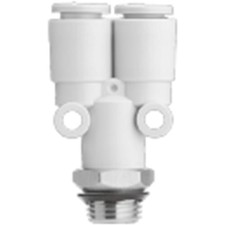 1 pc SMC CORPORATION KQ2U12-00A Pneumatic Y Tube-to-Tube Adapter,Push In 12 mm,