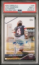 2022 Topps PLL Lacrosse LYLE THOMPSON #185 PSA 9 Auto PSA 10