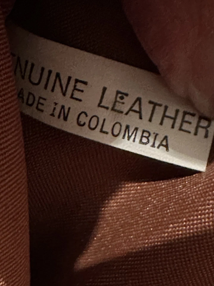 Сумка спортивная Claire Chase коричневая колумбийская кожа 19 дюймов ручная кладь чемодан для выходных - Изображение 2 из 4