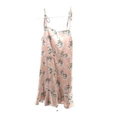 EXPRESS Women’s M Medium Pink Babydoll Sundress Summer Fit and Flare Smocked