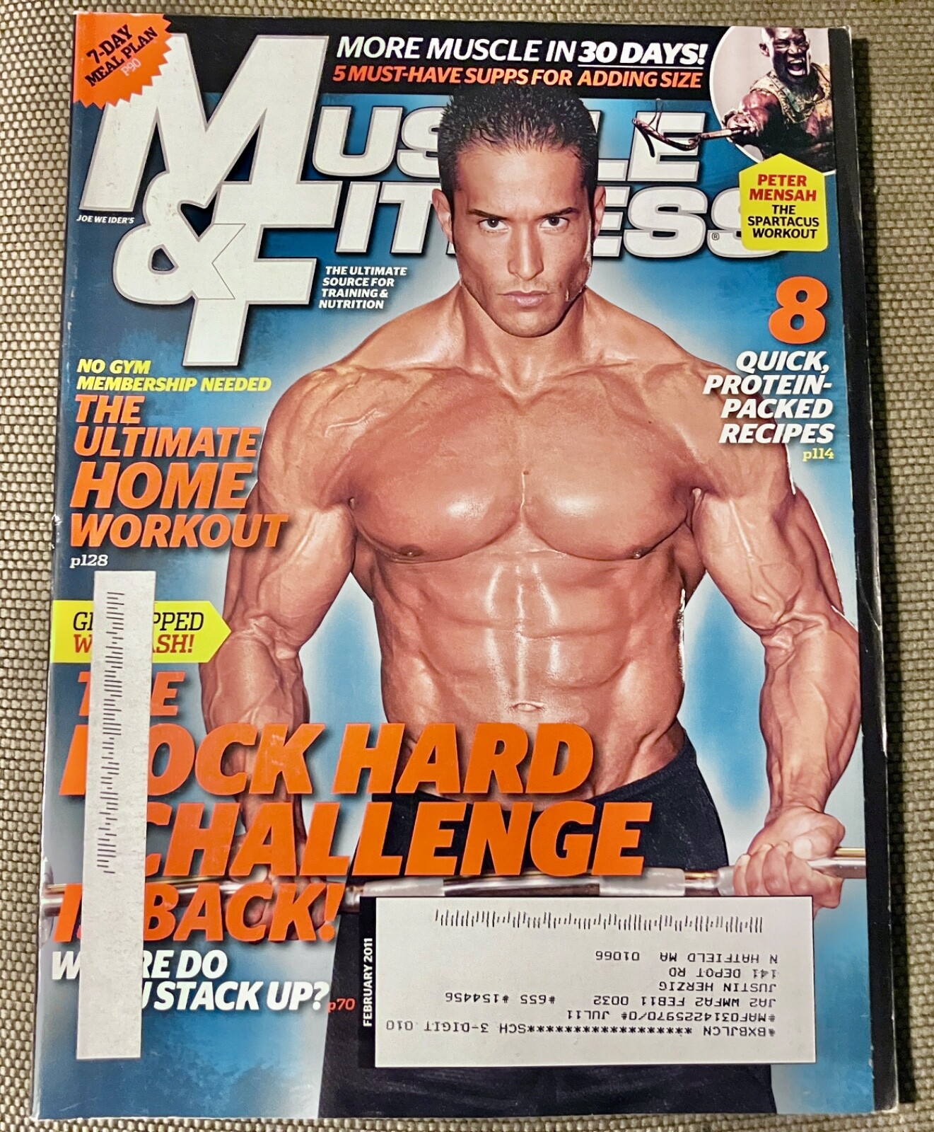 Muscle & Fitness Magazine - February 2011 -Peter Mensah, Ryan Workman