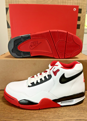 シューズ(男性用) Nike FLIGHT LEGACY 28cm New NIKE Mens FLIGHT LEGACY White Black Red Shoes | eBay
