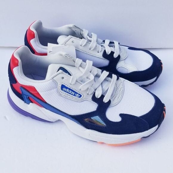 Size 8 - adidas Falcon Crystal White Navy 2018 for sale online | eBay