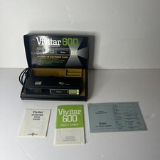 Vivitar 600 Pocket Point Shoot 110 Film Camera w/Case and Manual For Parts