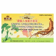 Royal King Ginseng Ginkgo Biloba Tea (20 Tea Bags)