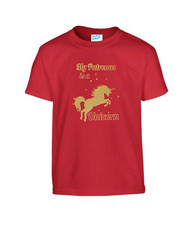 Image of My Patronus Is A Unicorn T Shirt Funny Potter Mad Girlfriend Gift Harry Unisex T