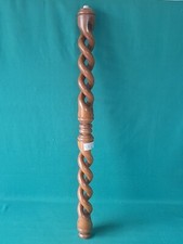 COLONNA A TORCIGLIONE IN LEGNO MASSELLO INSERTO SUPPORTO MOBILE VINTAGE. CF31