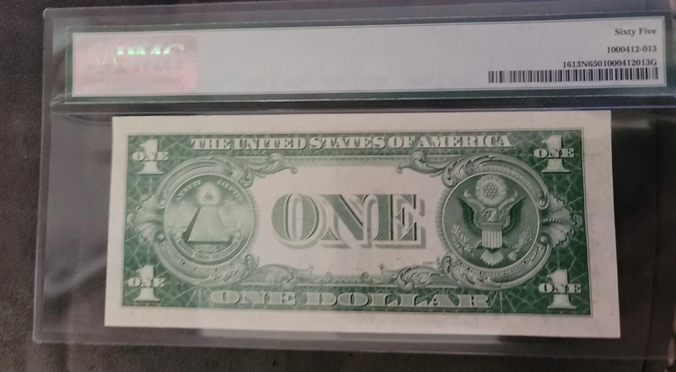 1935 D $1 SILVER CERTIFICATE NOTE FR.1613N PMG GEM 65 - Image 4 of 4