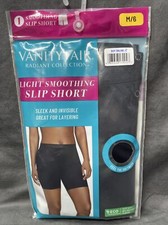 Vanity Fair Radiant Collection Slip Short Light Smoothing Black M/6