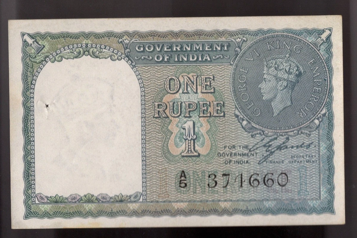 1940 India Rupee In Indian Paper Money for sale | eBay