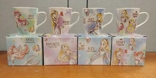 Disney Mug Set of 4: Alice, Ariel, Rapunzel, All 3 Characters - Kamio Japan Inc.