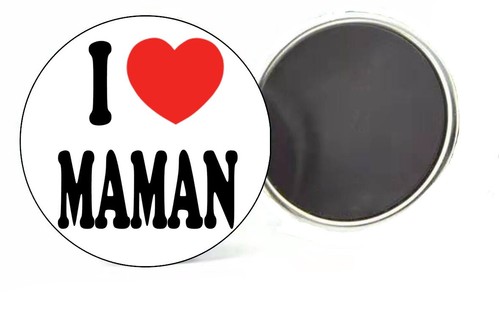 Badge Broche "J'aime Le Maroc" | 37 Mm - Fait Main En France - Cadeau Original & Patriotique