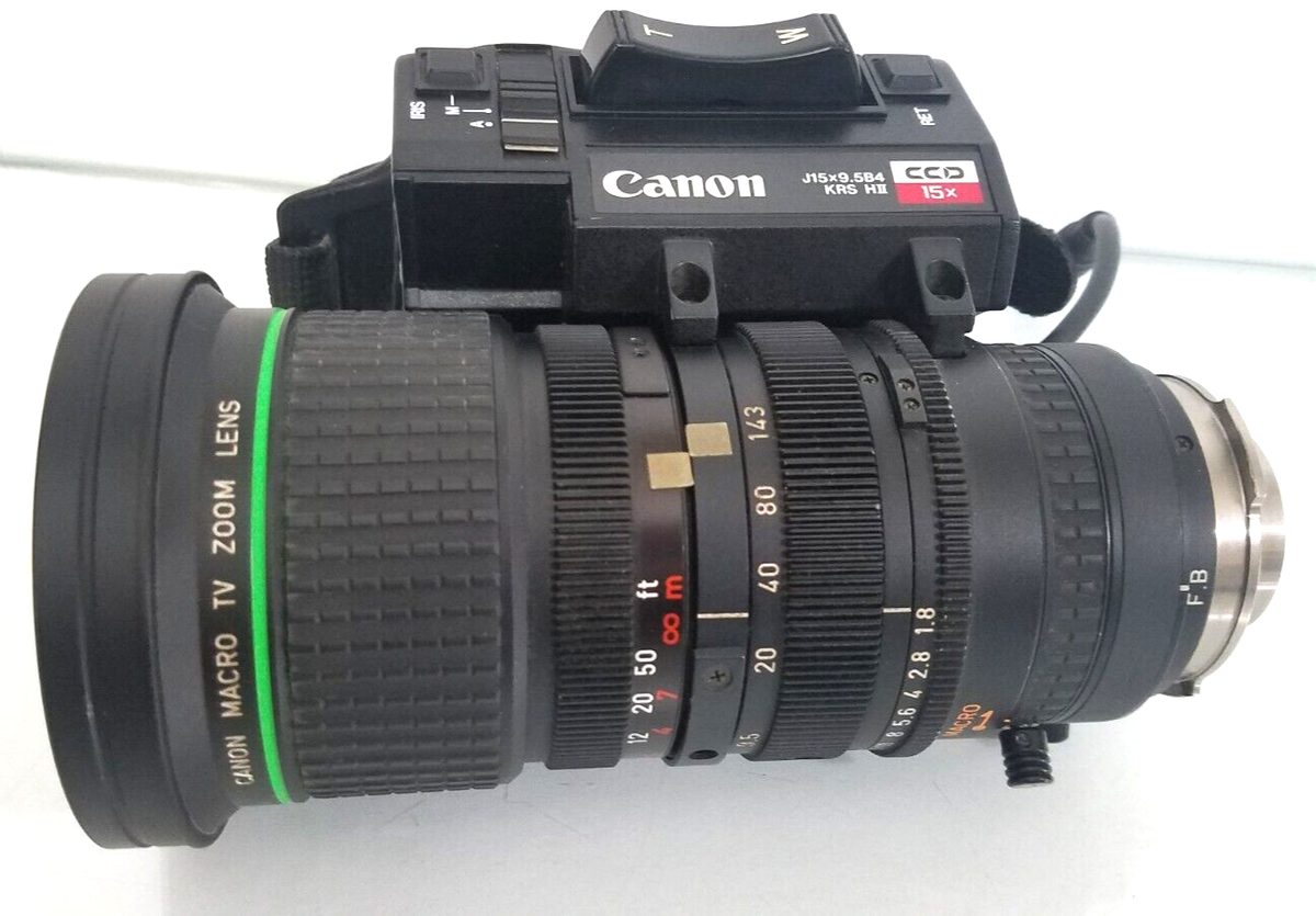 Canon J15X9.5B4 KRS HII CCD 15X ENG Broadcast Cinema Objektiv 9,5