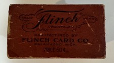 Vintage 1912 Flinch Card Company Card Game In Box With Instructions Made In USA