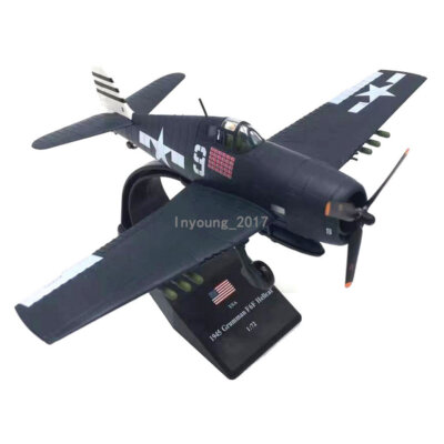 1:72 1945 WWII F6F Hellcat Fighter Plane Model Diecast Metal Military  Airplane