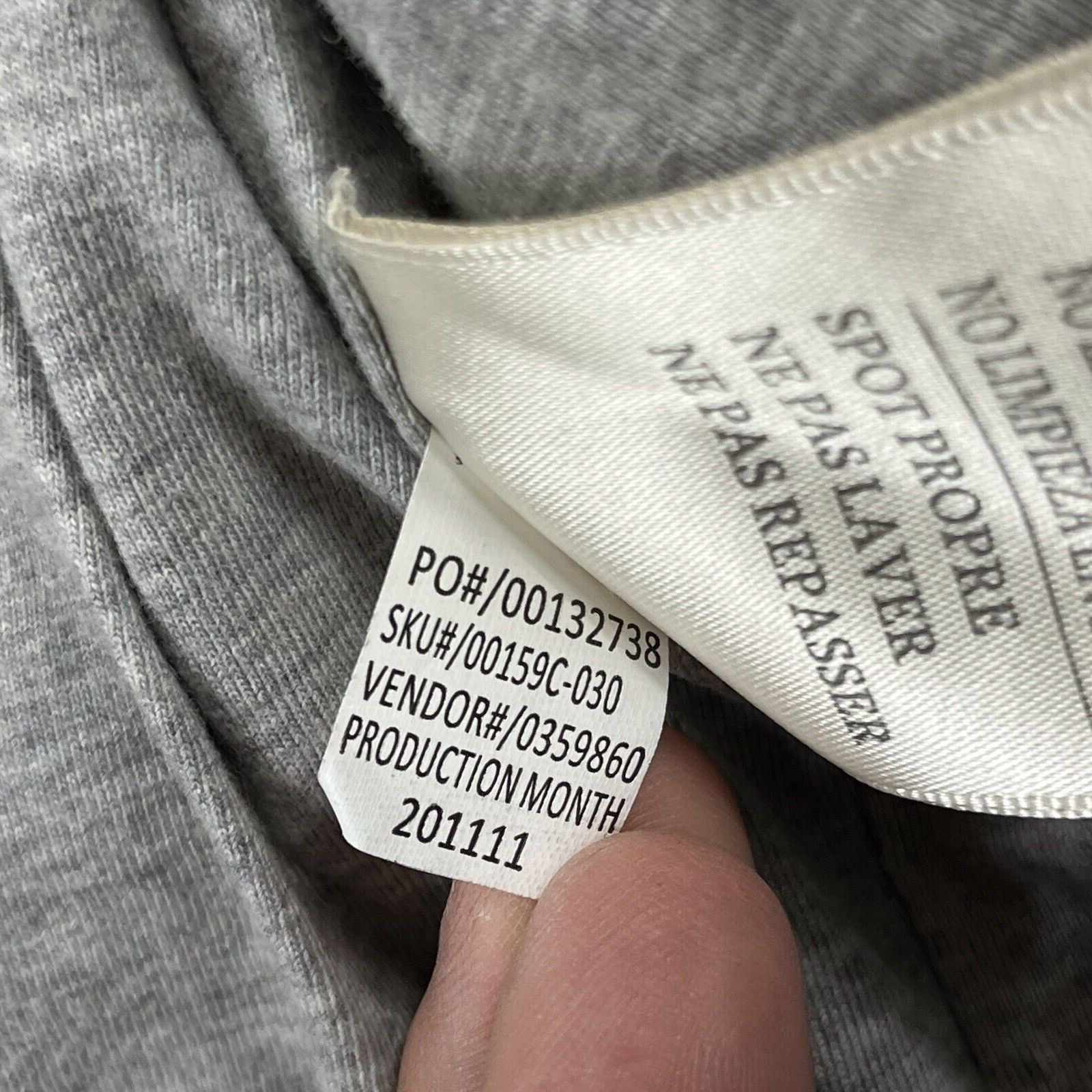Converse Jacket Extra Small Gray Sheep Leather Mo… - image 3