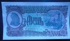 ALBANIA, P 32, , 1000 Leke , 1957 , almost UNC