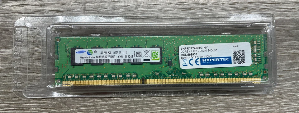 4GB Samsung DDR3L PC3L-10600E 1333Mhz 1.35v ECC PC RAM MEMORY M391B5273DH0-YH9 - Image 3 of 3