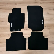Car Floor Mats Velour for Honda Accord Waterproof Black Carpet Auto Liners New