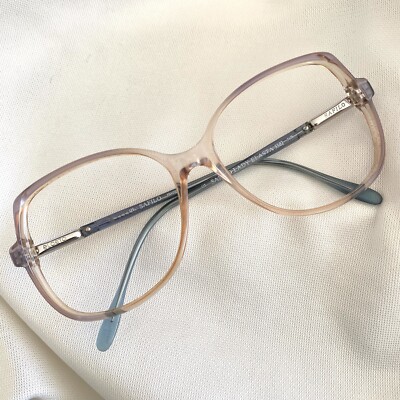 Safilo Elasta 5582 Gray Fade Vintage Frames Italy Eyeglasses 55 16 135