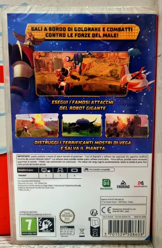 UFO ROBOT GOLDRAKE IL BANCHETTO DEI LUPI NINTENDO SWITCH EDIZIONE ITALIANA NUOVO - Immagine 2 di 3