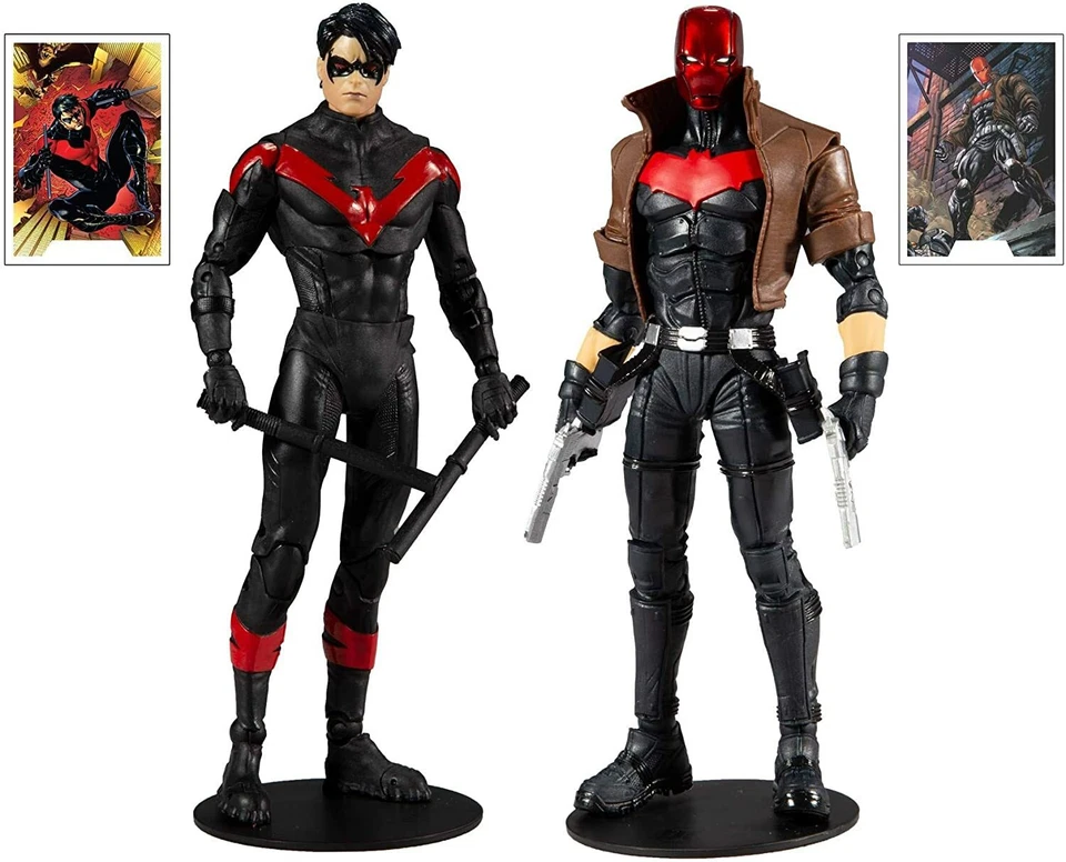 DC Multiverse ~ JUEGO DE FIGURAS DE LUJO Nightwing vs. Red Hood ~ McFarlane Toys Foto 2 de 4