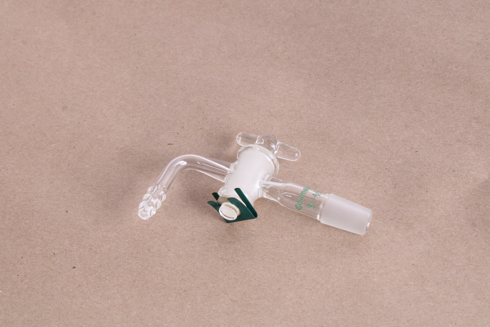 Adaptateur Chemglass CG-1191-01 - Contrôle De Débit, Chromatographie, Joint 24/40, Occasion