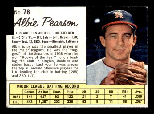 1962 Albie Pearson #78