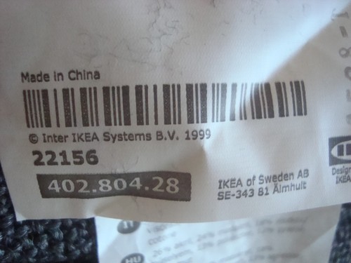 Ikea NOCKEBY Sofa BODY COVER ONLY Slipcover TENO DARK GRAY Grey 99 1/4" NEW - Picture 14 of 22