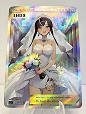 Elesa Full Art Pokemon Wedding Anime Waifu ACG DIY Trainer Art card