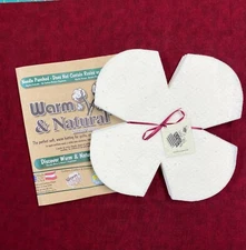 48 - 10" Pre Die Cut Squares Soup Bowl Cozy Lining Warm & Natural Cotton Batting