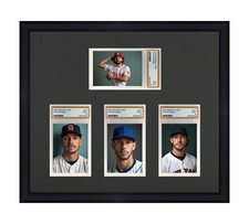 PSA Graded Card Frame Display Holds (4) Slabs, 1 Horizontal above 3 Vertical