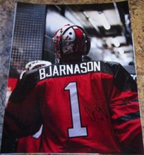 CARSON BJARNASON SIGNED 8x10 MATTE PHOTO WHEAT KINGS PHILADELPHIA FLYERS (D)