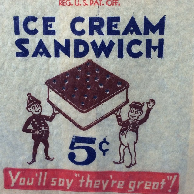 BROWNIE ICE CREAM SANDWICH Wrapper Original Vintage eBay