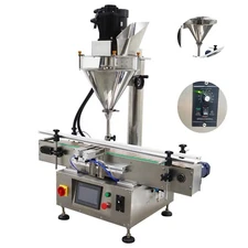 Auto Tabletop Filling Machine 15-30bag/min Particle Filler W/Conveyor 110V/60HZ