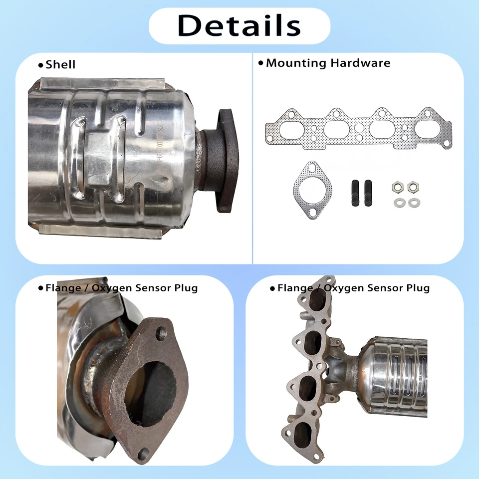 Catalytic Converter for 2004-2011 Kia Soul Spectra Spectra5 2.0L Straight Outlet - Image 2 of 4