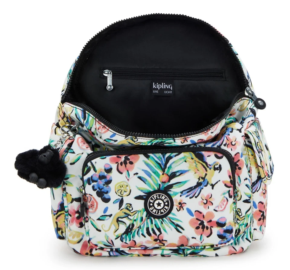kipling Basic Print City Pack Mini Backpack S Rucksack Rucksack Cocktail Floral - Bild 4 von 4